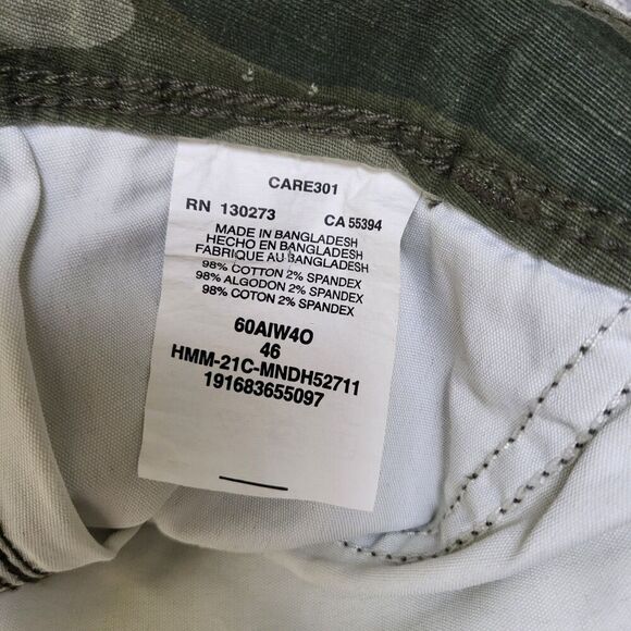 NWT Wrangler Cargo Short Ripstop Tech Pocket Light Stretch Green Camo Men's 46 - Picture 6 of 9